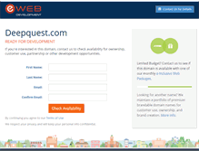 Tablet Screenshot of deepquest.com